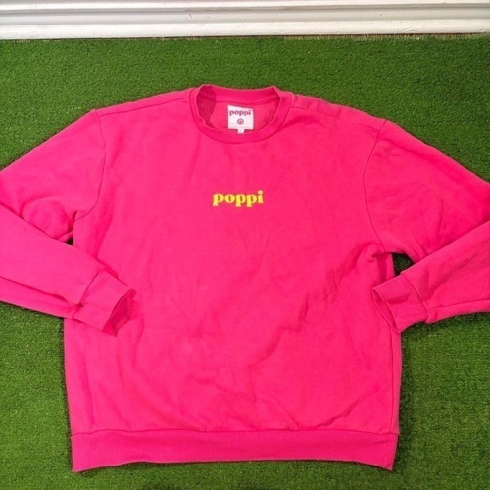 Poppi Target Pink Sweatshirt Crewneck Size Large